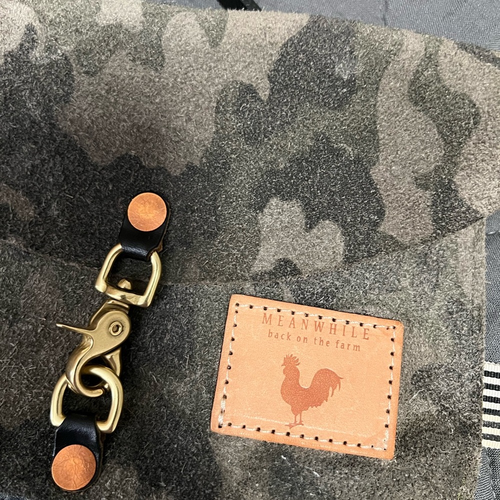 Camouflage Leather Envelope clutch and crossbody